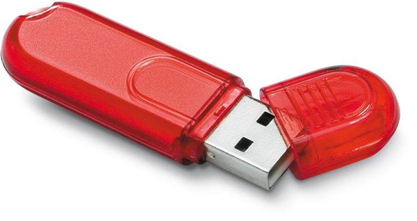 Obrázky: Infotech mini USB flash disk červený 16GB, Obrázok 2
