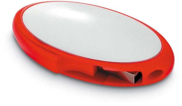 Obrázky: Lumitech oválny červený USB flash disk 64 GB