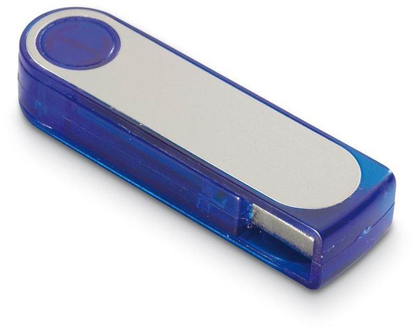 Obrázky: Rotolink modro-strieb. rotačný USB flash disk 64GB
