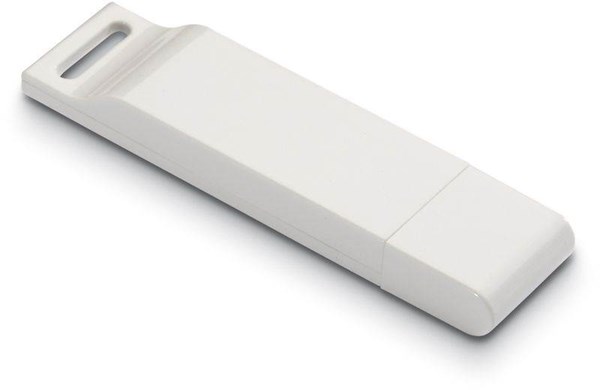 Obrázky: USB kľúč 8 GB, biela, Obrázok 2