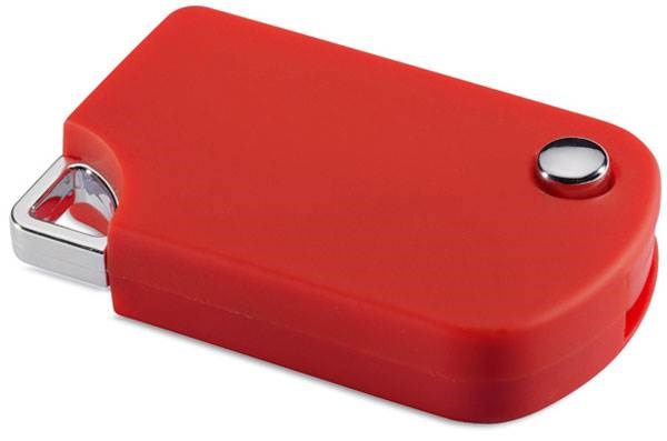 Obrázky: Popmemo červený vysúvací USB flash disk 64 GB