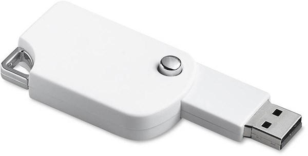 Obrázky: Popmemo biely vysúvací USB flash disk 64 GB