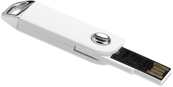 Obrázky: Slimpopmemo biely vysúvací USB flash disk 64 GB