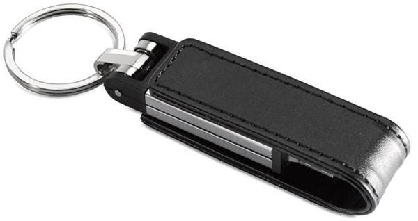 Obrázky: Magring USB flash disk 1 GB v čiernom kož. obale, Obrázok 2