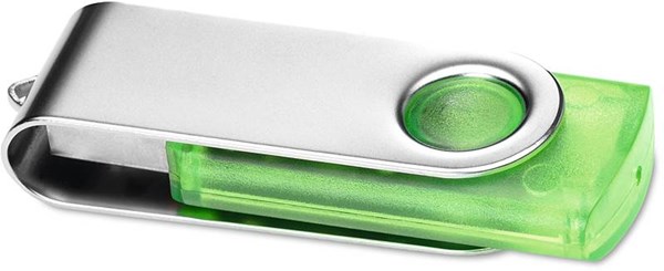 Obrázky: Transtech zeleno-strieborný USB disk 1 GB, Obrázok 2