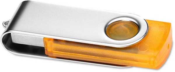 Obrázky: Transtech oranžovo-strieborný USB disk 16 GB, Obrázok 2