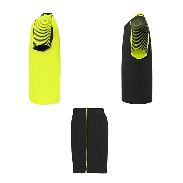 Obrázky: Sport. sada 2 dresov+šortiek,fluor.žlto-čierna L, Obrázok 4