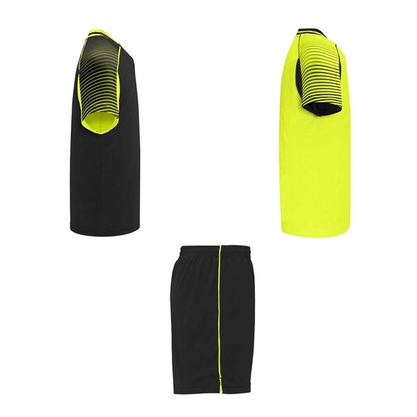 Obrázky: Sport. sada 2 dresov+šortiek,fluor.žlto-čierna L, Obrázok 5