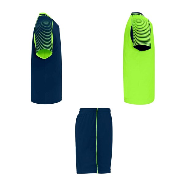 Obrázky: Sport. sada 2 dresov+šortiek,fluor.zeleno-modrá S, Obrázok 5