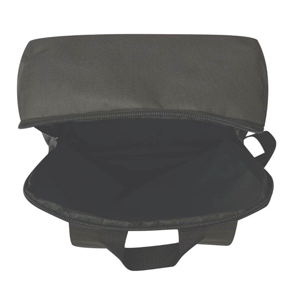 Obrázky: Tmavošedý jednoduchý mestský ruksak z polyesteru, Obrázok 5