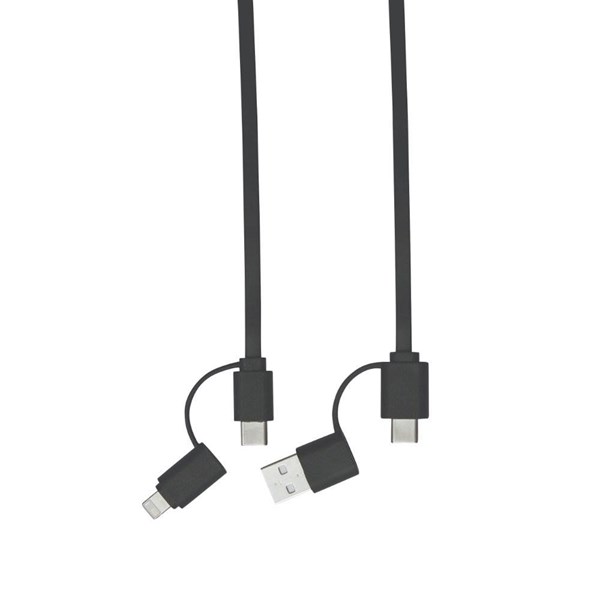 Obrázky: Čierny navíjací USB nabíjací a dátový kábel, Obrázok 4