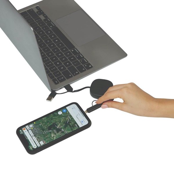 Obrázky: Čierny navíjací USB nabíjací a dátový kábel, Obrázok 6