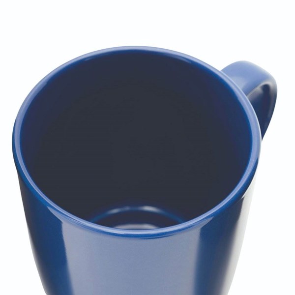Obrázky: Modrý keramický hrnček 350ml s viečom, Obrázok 5