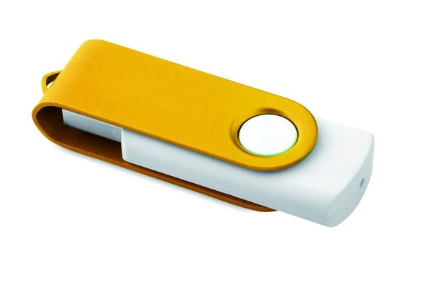 Obrázky: Twister Rotoflash zlato-biely USB flash disk 32GB