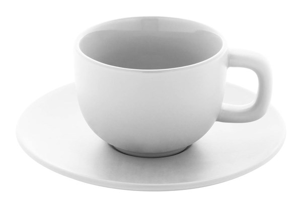 Obrázky: 2ks šálok 200ml s podšálkou na cappuccino, biele, Obrázok 4