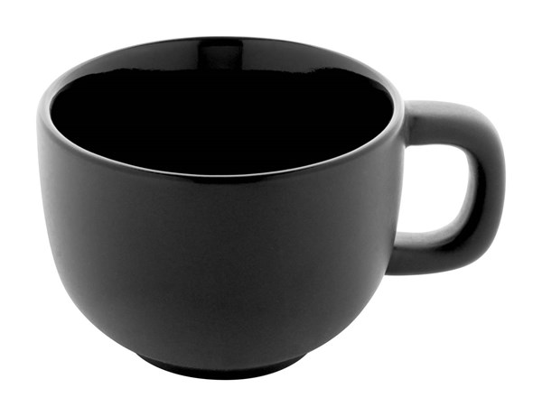 Obrázky: 2ks šálok 200ml s podšálkou na cappuccino, čierne, Obrázok 8