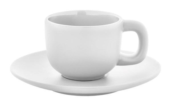 Obrázky: 2ks šálok 85ml s podšálkou na espresso, biele, Obrázok 4