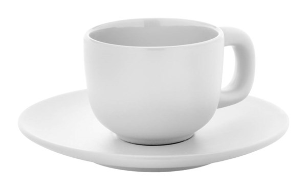 Obrázky: 2ks šálok 85ml s podšálkou na espresso, biele, Obrázok 5
