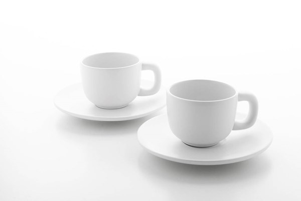 Obrázky: 2ks šálok 85ml s podšálkou na espresso, biele, Obrázok 6