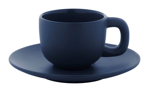 Obrázky: 2ks šálok 85ml s podšálkou na espresso, modré, Obrázok 4
