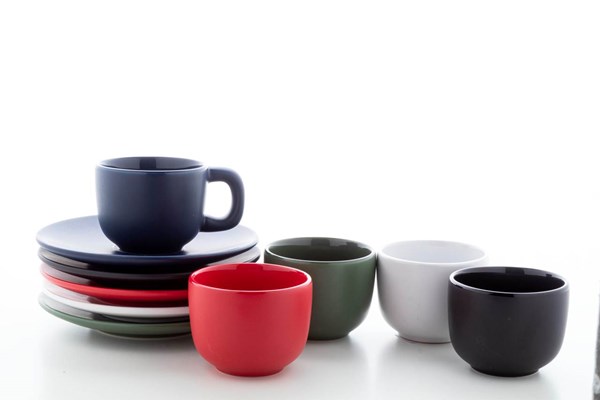 Obrázky: 2ks šálok 85ml s podšálkou na espresso, zelené, Obrázok 6