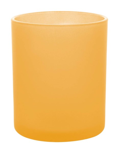 Obrázky: Sklenený žltý frosty hrnček 300ml, Obrázok 2