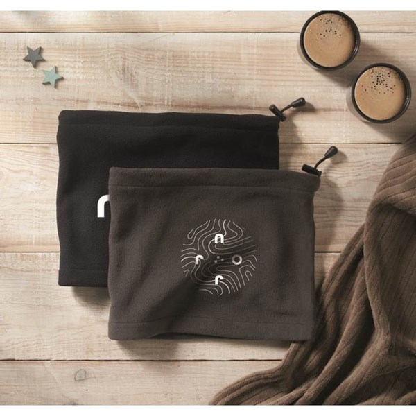Obrázky: Šedá flísová nastaviteľná bandana, Obrázok 7