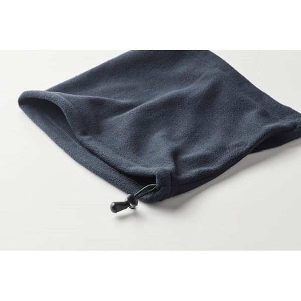 Obrázky: Tm.modrá flísová nastaviteľná bandana, Obrázok 4