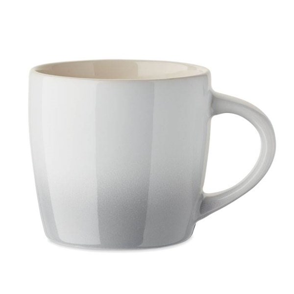 Obrázky: Keramický hrnček 300ml, prechod farieb-biely