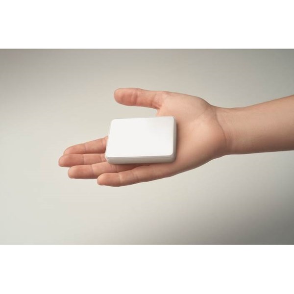 Obrázky: Powerbanka 5000 mAh z recykl. ABS, biela, Obrázok 11