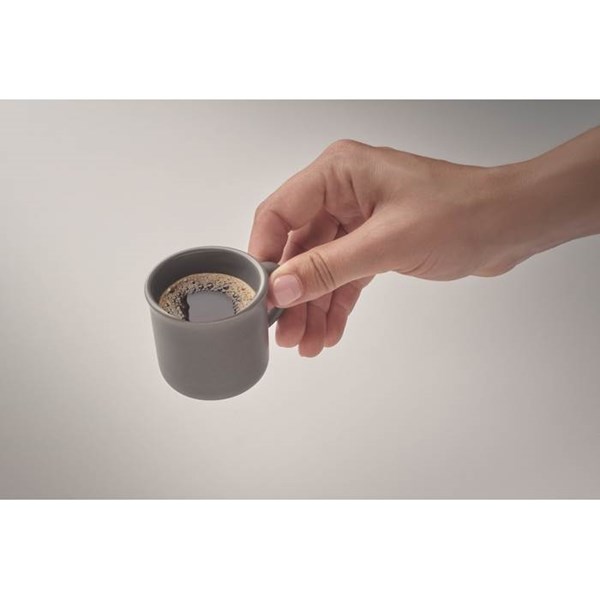 Obrázky: Keramická espresso šálka 40 ml, kamenná šedá, Obrázok 3