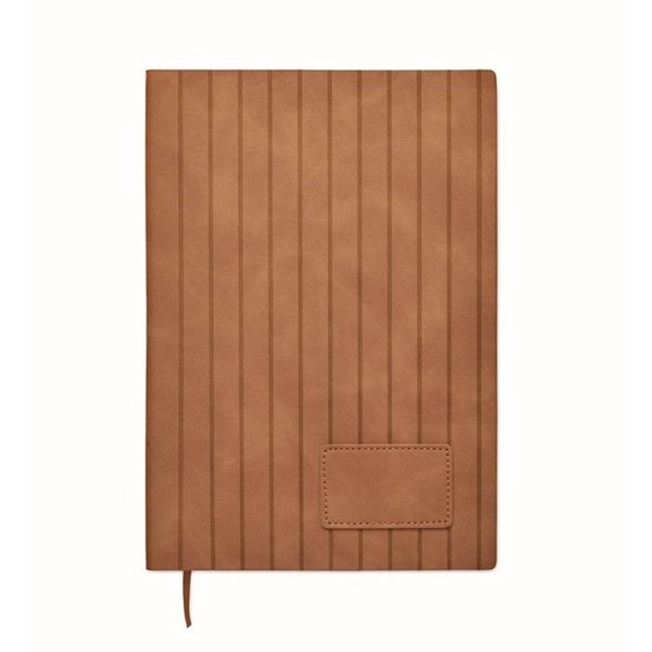 Obrázky: Pozn. link. blok A5 mäkké dosky z PU, hnedá, Obrázok 2