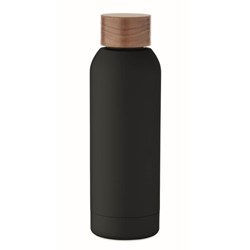 Obrázky: Pogum. jednost. fľaša 700 ml, rec. nerez,čierna