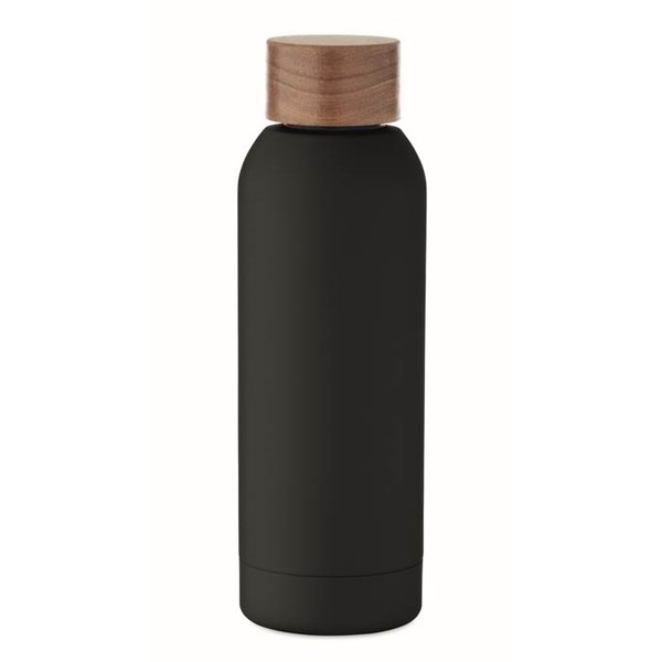 Obrázky: Pogum. jednost. fľaša 700 ml, rec. nerez,čierna