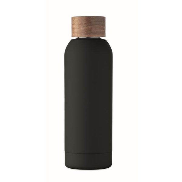 Obrázky: Pogum. jednost. fľaša 700 ml, rec. nerez,čierna, Obrázok 4