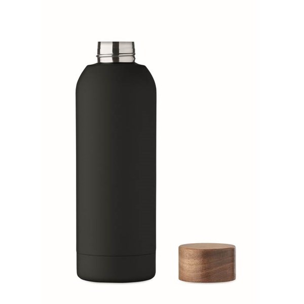 Obrázky: Pogum. jednost. fľaša 700 ml, rec. nerez,čierna, Obrázok 5