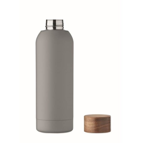 Obrázky: Pogum. jednost. fľaša 700 ml, rec. nerez,šedá, Obrázok 5