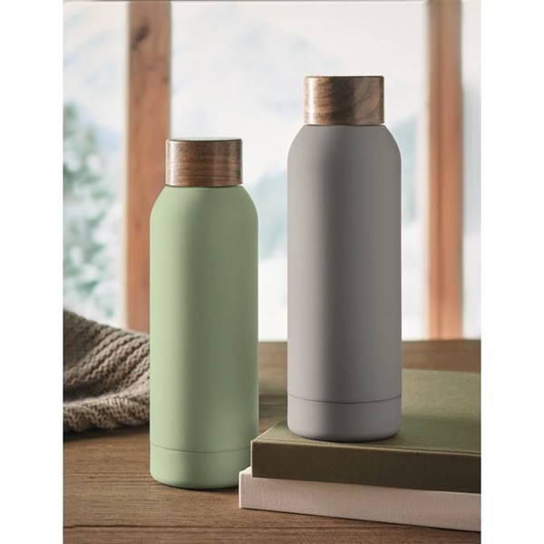Obrázky: Pogum. jednost. fľaša 700 ml, rec. nerez,čierna, Obrázok 5