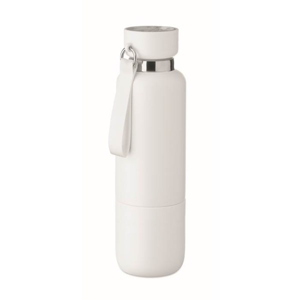 Obrázky: Dvojstenná fľaša 500ml s pútkom, biela, Obrázok 13