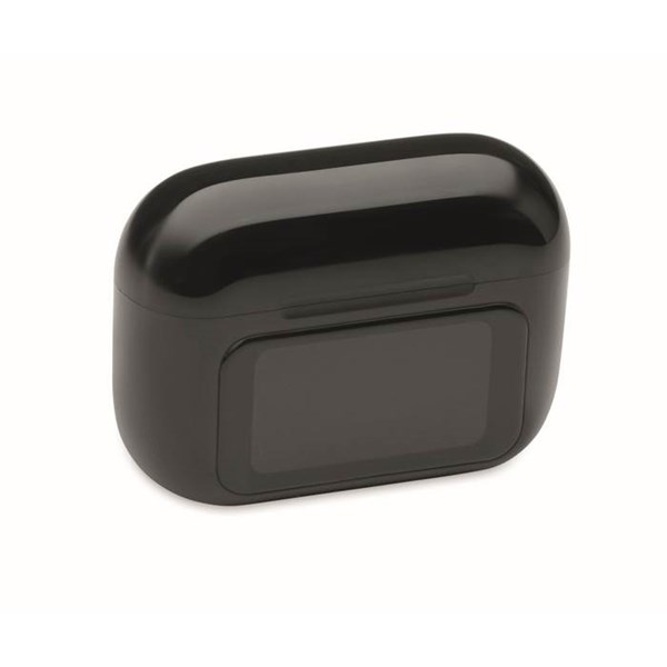 Obrázky: Bezdrôtové slúchadlá TWS z ABS, dotykové, čierna, Obrázok 3