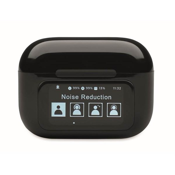 Obrázky: Bezdrôtové slúchadlá TWS z ABS, dotykové, čierna, Obrázok 8