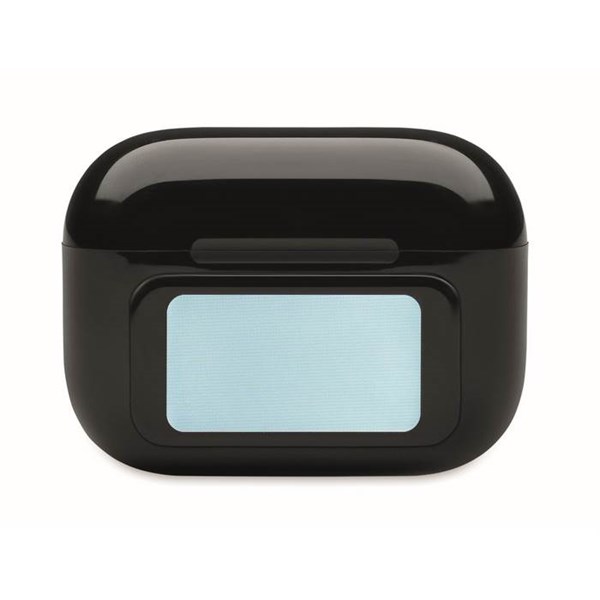 Obrázky: Bezdrôtové slúchadlá TWS z ABS, dotykové, čierna, Obrázok 12