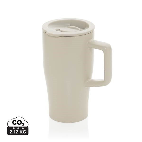 Obrázky: Keramický hrnček 490ml s rukoväťou, béžová, Obrázok 8