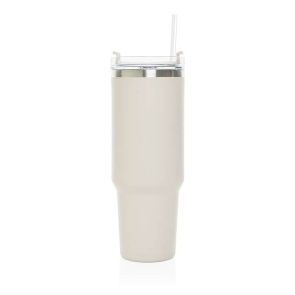 Obrázky: Termohrnček 1200ml, RCS recykl. nerez, béžová, Obrázok 3