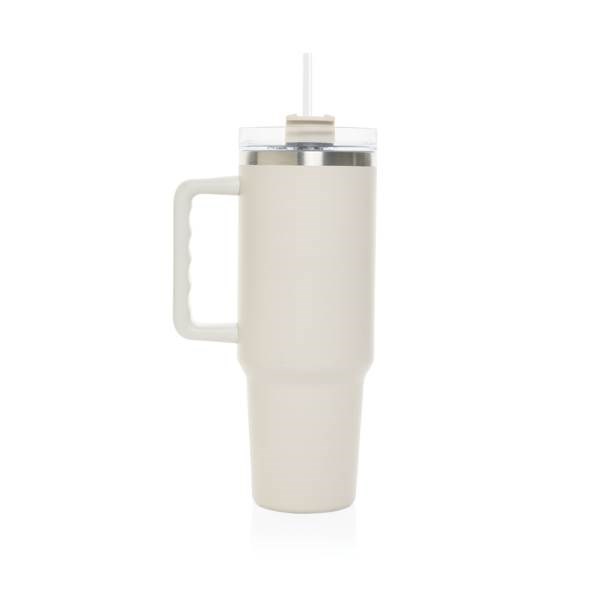 Obrázky: Termohrnček 1200ml, RCS recykl. nerez, béžová, Obrázok 4