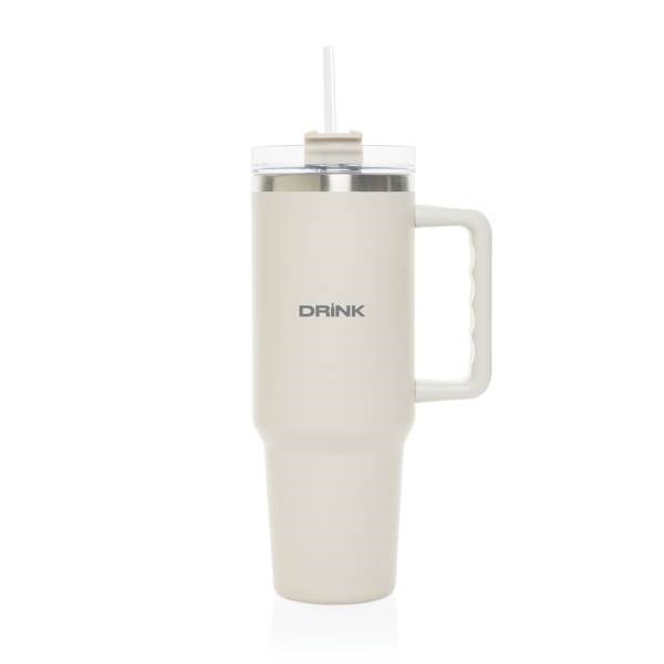 Obrázky: Termohrnček 1200ml, RCS recykl. nerez, béžová, Obrázok 7
