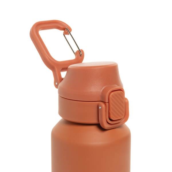 Obrázky: Uzamykateľná nerez športová fľaša 600ml, oranžová, Obrázok 3