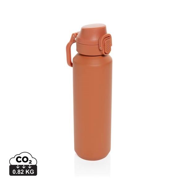 Obrázky: Uzamykateľná nerez športová fľaša 600ml, oranžová, Obrázok 9