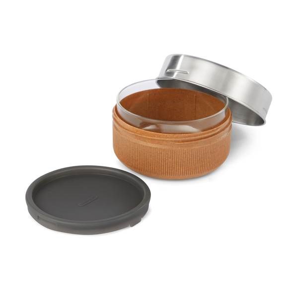 Obrázky: Sklenená miska na jedlo 750ml Black+Blum, hnedá, Obrázok 2