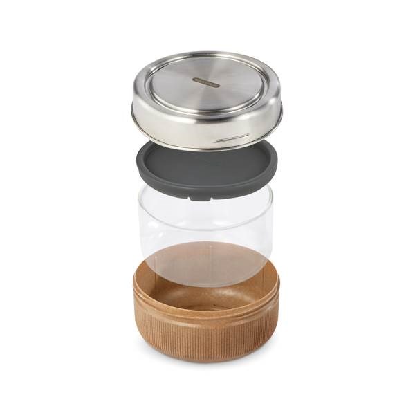 Obrázky: Sklenená miska na jedlo 750ml Black+Blum, hnedá, Obrázok 7